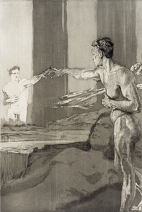 Der philosophe (Filozof), numer 3 autorstwa Max Klinger