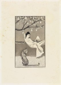 Dolce far niente (Sjesta II) (Szkice akwafortowe, opus I, arkusz 8) autorstwa Max Klinger