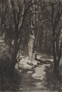 „W lesie” (In the forest), z cyklu „Dramen Opus IX” (Dramy) autorstwa Max Klinger