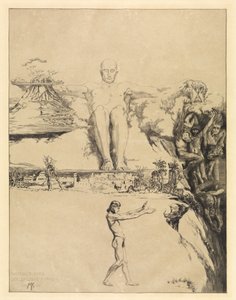 Integer vitae (strona tytułowa) (O śmierci, część druga, opus XI, strona 1) autorstwa Max Klinger