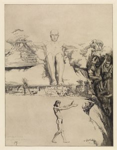 Integer vitae (strona tytułowa) (O śmierci, część druga, opus XI, strona 1) autorstwa Max Klinger