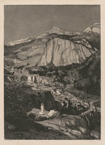 Intermezzo: Księżycowa noc Opus IV, 5, 1881. autorstwa Max Klinger