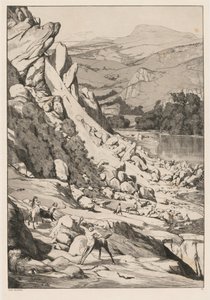 Osuwisko Opus IV, 6, 1881. autorstwa Max Klinger