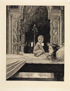 Matka i dziecko (Martwa matka) (O śmierci, część druga, opus XI, plansza 9) autorstwa Max Klinger