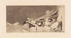 Opus VI, z Parafrazy o znalezieniu rękawicy, 1881. autorstwa Max Klinger