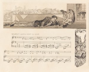 Opus XII, Fantazja Brahmsa, 1894. autorstwa Max Klinger