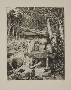 Lekcja pisania Simpliciusa autorstwa Max Klinger