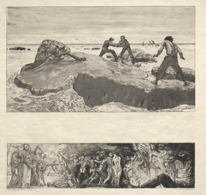 Vom Tode I, (Opus II, 1889) nr. 2 autorstwa Max Klinger