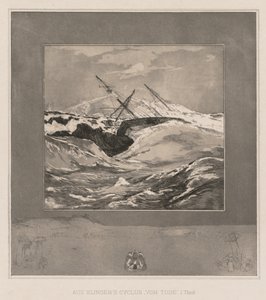 Oto Tode i Opus EE, 1889, nr. 3 . autorstwa Max Klinger