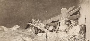 Strachów. 1881 autorstwa Max Klinger