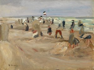 Na plaży w Noordwijk autorstwa Max Liebermann