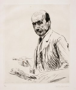Autoportret z paletą autorstwa Max Liebermann