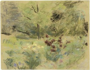 Kwiaty i drzewa autorstwa Max Liebermann