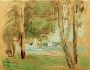 Łodzie na Wannsee autorstwa Max Liebermann