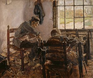 Warsztat szewca autorstwa Max Liebermann