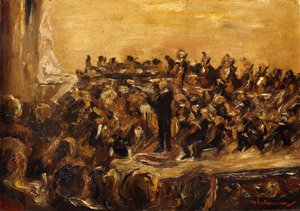 Koncert w Operze Narodowej Unter den Linden w Berlinie; Koncert symfoniczny w Operze Państwowej, Unter den Linden, Berlin, 1923 autorstwa Max Liebermann