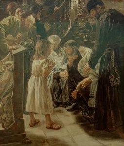 Dwunastoletni Jezus w świątyni autorstwa Max Liebermann