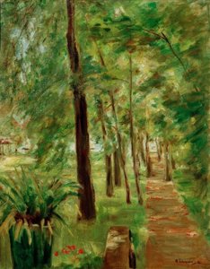 Aleja brzozowa w ogrodzie Wannsee od wschodu autorstwa Max Liebermann