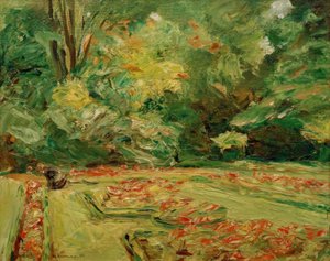Taras kwiatowy w ogrodzie Wannsee na północy autorstwa Max Liebermann