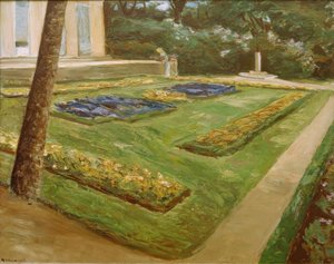Taras kwiatowy w ogrodzie Wannsee na północnym zachodzie autorstwa Max Liebermann