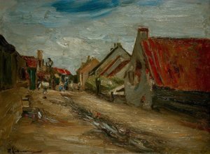 Wiejska ulica w Holandii autorstwa Max Liebermann