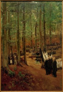 Upamiętnienie cesarza Fryderyka III. w Kosen - I wersja autorstwa Max Liebermann