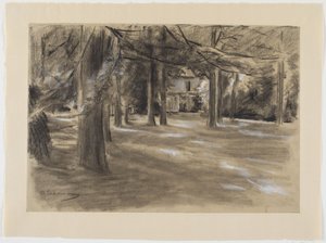 Holenderski park z domem