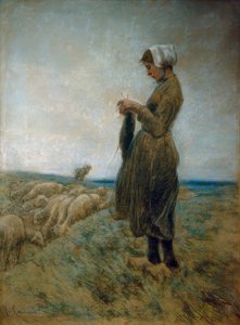 Owczarka holenderska (pasterka dziania) autorstwa Max Liebermann
