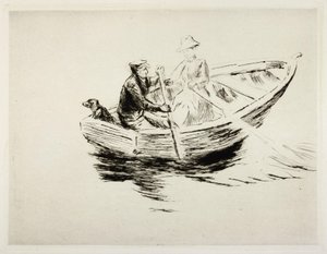 W łodzi autorstwa Max Liebermann