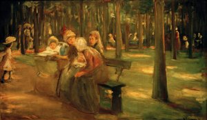 Niania i Bonnen w zoo autorstwa Max Liebermann
