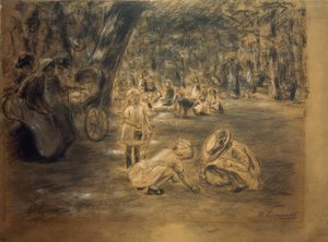 Plac zabaw dla dzieci w zoo autorstwa Max Liebermann