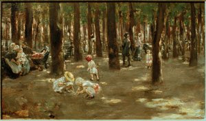 Plac zabaw dla dzieci w Tiergarten w Berlinie autorstwa Max Liebermann