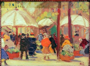 Rynek w Monachium autorstwa Max Liebermann