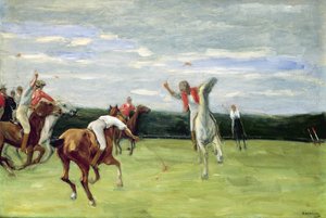 Gracz polo w Jenischpark, Hamburg, 1903