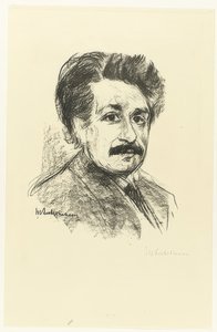 Portret Alberta Einsteina. 1925 autorstwa Max Liebermann