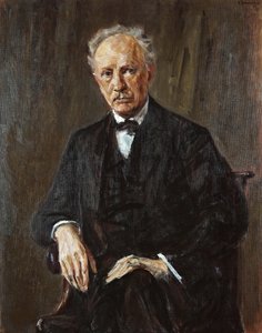 Portret kompozytora Richarda Georga Straussa 1864-1949, 1918. autorstwa Max Liebermann