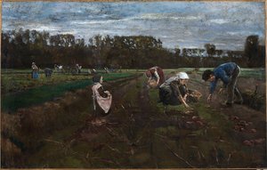 Zbiór ziemniaków autorstwa Max Liebermann