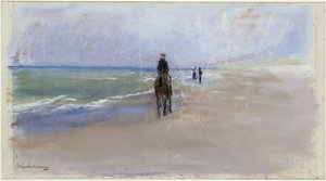 Jeździec na plaży autorstwa Max Liebermann