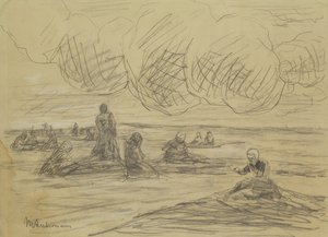 Naprawa sieci, 1894 autorstwa Max Liebermann
