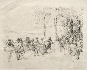 Restauracja na nabrzeżu. autorstwa Max Liebermann