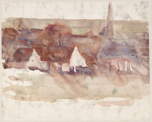 Szkic pejzażu miejskiego autorstwa Max Liebermann