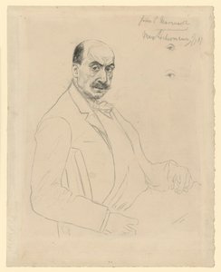 Autoportret (studium pośrednie podczas pracy nad akwafortą Schiefler 60) autorstwa Max Liebermann