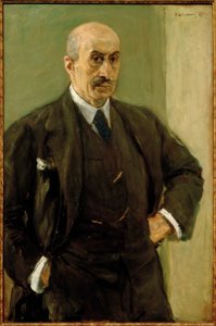 Autoportret w garniturze na stojąco autorstwa Max Liebermann