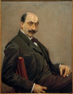 Autoportret po prawej z papierosem po lewej autorstwa Max Liebermann