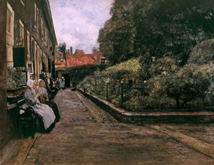 Fundacja św. Szczepana w Lejdzie (1. wersja) autorstwa Max Liebermann