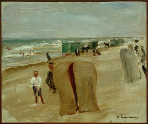 Strandszene w Noordwijk autorstwa Max Liebermann