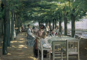 Taras w restauracji Jacob w Nienstedten nad Łabą