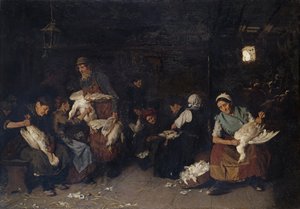 Kobiety wyrywające gęsi, 1872 autorstwa Max Liebermann