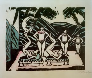 akrobaci autorstwa Max Pechstein