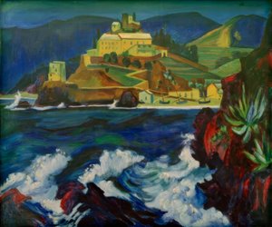 Klasztor w Monterosso autorstwa Max Pechstein